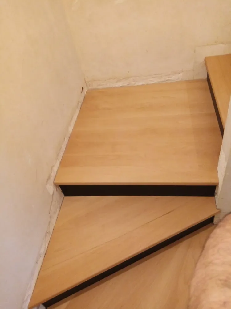 escalier après